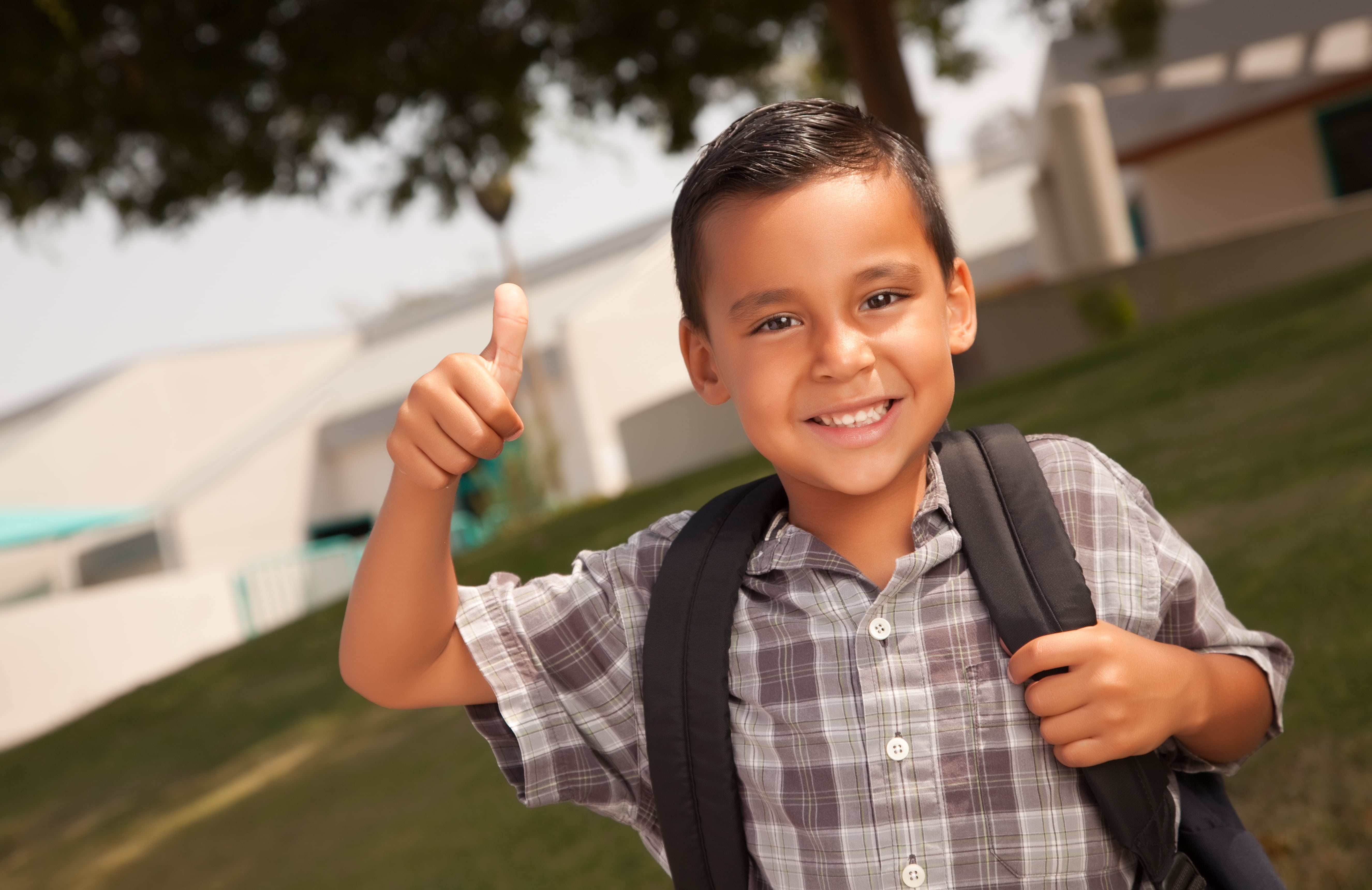 Student smiles